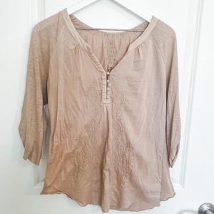 Tan Blouse